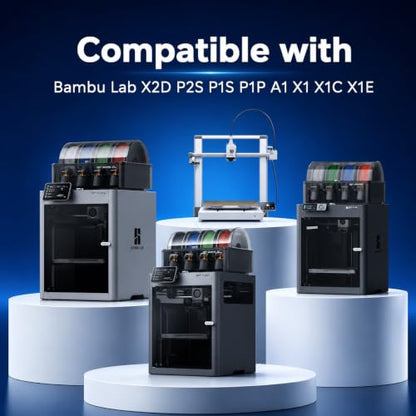 257x257mm PEI Build Plate with QR Code for Bambu Lab X2D P2S P1S P1P A1 X1 X1C X1E, Black Smooth & Textured Flexible Spring Steel Plate, PLA PLA+ TPU Low Temp Printing Bed - color: H1H(BLACK PEI)