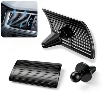 2 PCS Car AC Vent Deflector, Adjustable Car Air Direction Vent Deflector, Low Profile Plastic Air Vent Directing Baffle, Universal Auto Air Ventshade, Universal for Most Vehicles (Black)