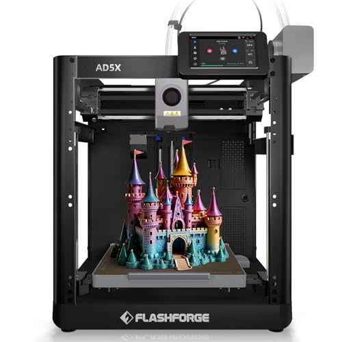 FLASHFORGE AD5X Multi-Color & Material 3D Printer with IFS, 220x220x220mm
