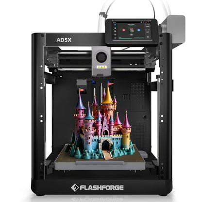 FLASHFORGE AD5X Multi-Color & Material 3D Printer with IFS, 220x220x220mm