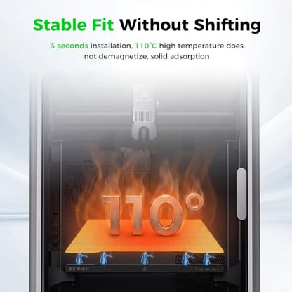 Creality K2 Pro Build Plate, 325×310 mm K1 Max PEI Coating Spring Steel Magnetic Bed, K2 Pro Upgrade Printing Plate, Double Sided Frosted Textured Build Plate for Creality Ender 3 V3 Plus 3D Printer - color: PEI Frosted Gold, size: K1 Max/Ender 3 V3 Plus/
