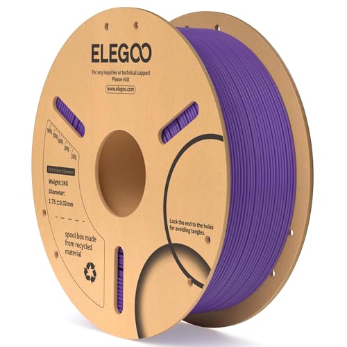 ELEGOO PLA 3D Printer Filament 1.75mm Purple 1KG - color: Purple, size: 1kg