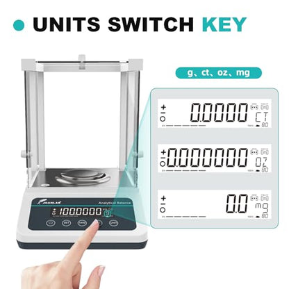 JOANLAB FA2204N Analytical Balance, 0.1mg Dual Calibration - size: 220