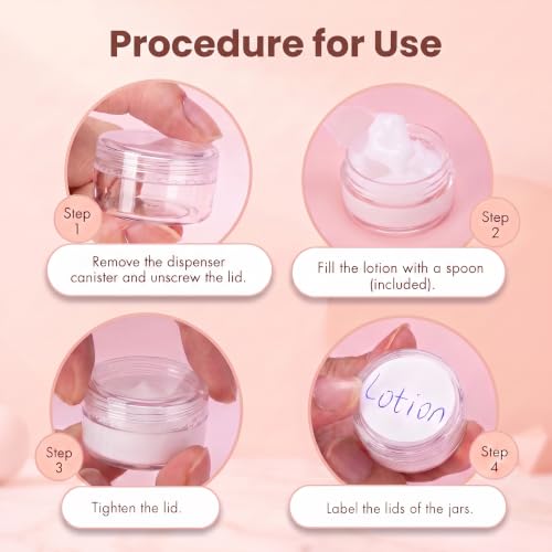 25 Count 5 Gram Sample Containers, Clear Lip Balm Jars - color: Clear