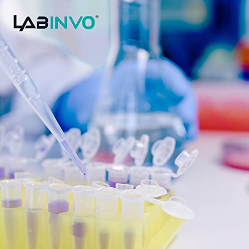 1.5ml Sterile Microcentrifuge Tubes with Safe-Lock Cap, Pack of 500, Max.RCF15000×G Conical Bottom Centrifuge Tubes, PP Material, Molded Graduation 10.6x39.5mm, IN-MT15A - style: 1.5mL,500PCS,Sterile