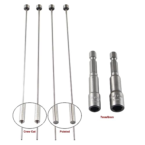 Hotend Cleaner A Must-Have Tool Handle for Clear 3D Printer Extruder Clog: 4Pcs 1.5x150mm Hotend Cleaner 2Pcs Sleeve for Ender 3 Series PrusaMK3 MK4 and Other FDM Printers Bczamd