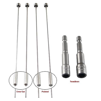Hotend Cleaner A Must-Have Tool Handle for Clear 3D Printer Extruder Clog: 4Pcs 1.5x150mm Hotend Cleaner 2Pcs Sleeve for Ender 3 Series PrusaMK3 MK4 and Other FDM Printers Bczamd