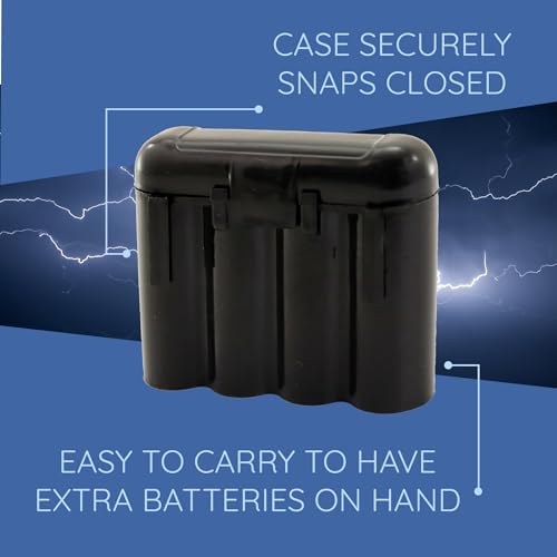 3 Pack AA / AAA / CR123A Black Battery Holder Storage Cases