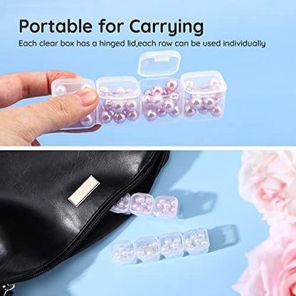 Segbeauty 56 Grids Clear Plastic Organizer Box, Gem Jewelry Storage Container with Dividers, Bead Organizer Earrings Storage Box Seeds Craft Organizers Screw Tool Boxes for Small Parts - size: 56 Count (Pack of 1)