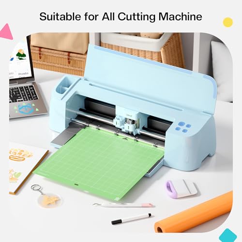 Likcut Cutting Mat 12"x12" for S31 Vinyl Cutter Machine - Standard Adhesive Mat Compatible with Cricut Maker, 3 Pack - color: Green, size: 12"L x 12"W Standard Adhesive