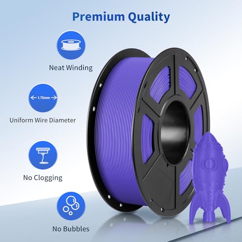 ANYCUBIC 3D Printer Filament PLA Bundle 2KG, Purple+Green - color: 2*1kg Pla (Purple, Green)