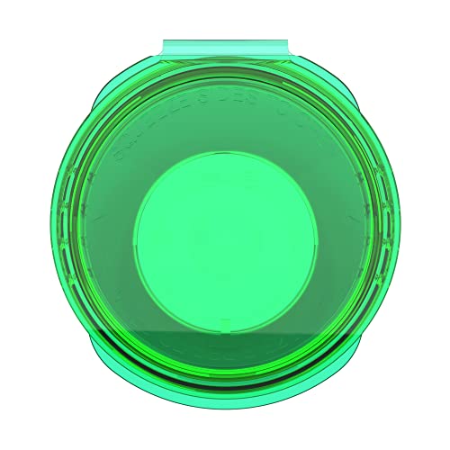 Dragon Chewer 13 Dram CR Plastic Packaging Pop Top Containers - Child Resistant Travel Holder Vial Bottles - 315 qty (Translucent Green) - color: Translucent Green
