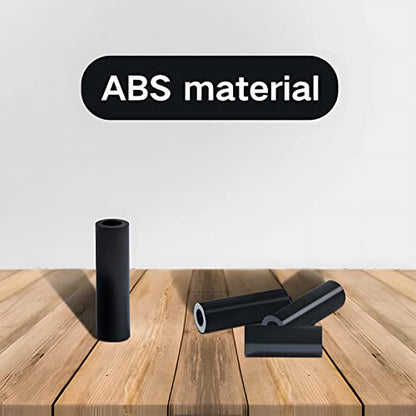 235Pcs ABS Black Round Spacer OD 7mm ID 4.1mm for M4 Screws 15Sizes Non-Threaded Column Standoff Support Spacer Round Straight Tube Plastic Washer Standoff