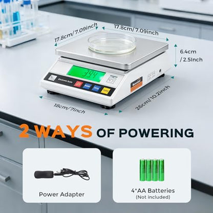 Bonvoisin Lab Scale 10kg x 0.1g Digital Gram Scale Counting Balance