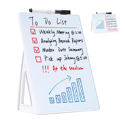 Desktop Dry Erase Board, Small Whiteboard with Stand - size: 6"W x 8.3"H, style: Basic