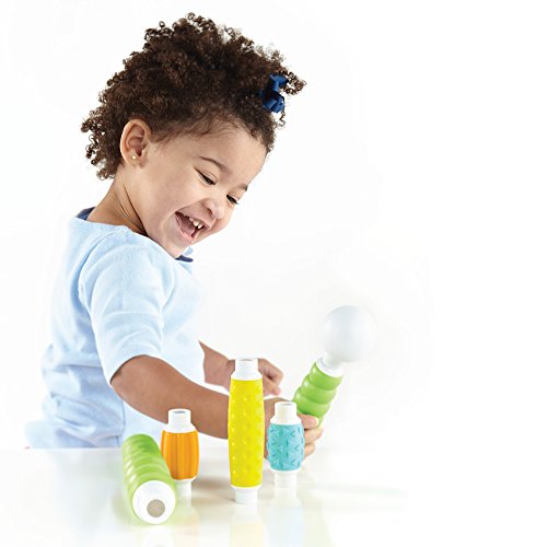 Guidecraft Grippies Builders - 30 Piece Set: Soft Grip Magnetic Building Set, Educational STEM Construction Toy for Toddlers - style: Builders - 30 pc. set