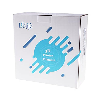BBLIFE Silk PLA Filament, Peacock Blue 1.75mm PLA 3D Printer Filament - color: Acid Blue