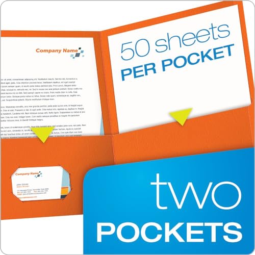Oxford Twin-Pocket Folders,Textured Paper,Letter Size,Orange,Holds 100 Sheets (57510EE) 25 Count (Pack of 5) - color: Orange, size: 25 Count (Pack of 5)