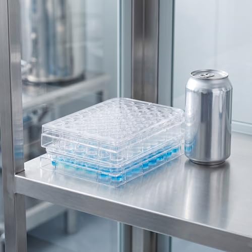 2 Pcs Tissue Culture Microplates Filling Tray, 48 Holes Pill Filler Plates