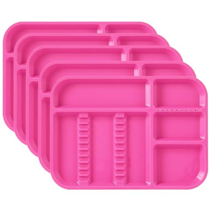 JMU 5 Pcs Pink Dental Instrument Trays Size B 13.25" x 9.75" - color: Pink, size: 5