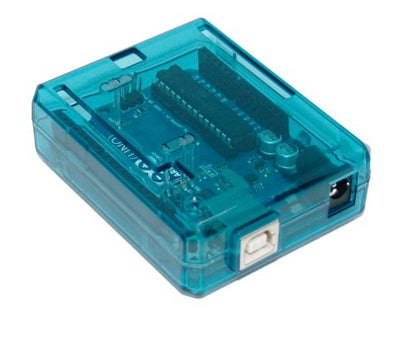 SB Uno R3 Case Enclosure New Transparent (Blue) Computer Box Compatible with Arduino UNO R3