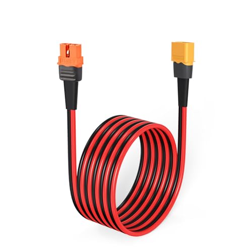 ELFCULB XT60i Female to XT60 Male Cable 12AWG 6FT for Power Stations - color: 12AWG XT60 Male-XT60i, size: 6FT