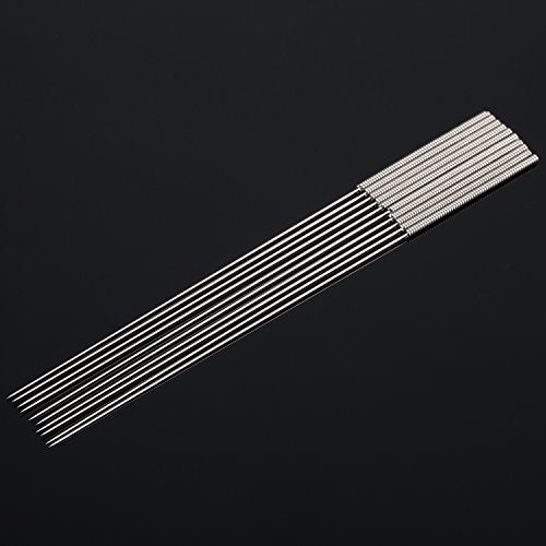 HESTYA 3D Printer Nozzle Cleaning Kit 0.4mm Stainless Steel Nozzle Cleaning Tool Kit 3D Printer Cleaning Needles, Drill Bits for 3D Printer Accessory, 10 Pack