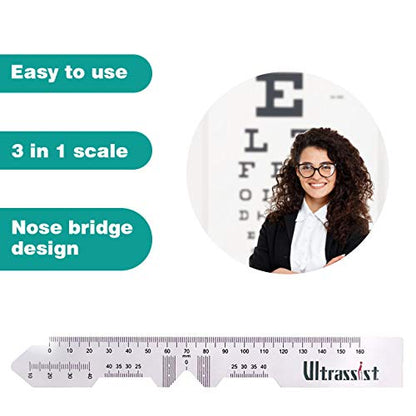 Ultrassist Pupillary Distance Ruler for Eyeglasses