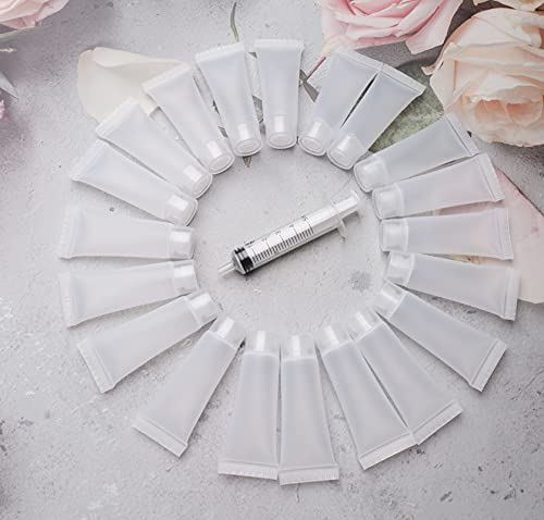 sowaka Empty Refillable Tube 20 Pcs 10 ML Plastic Squeezable Soft
