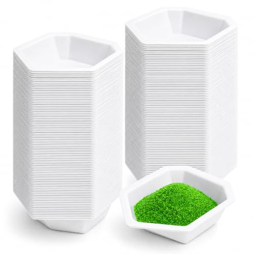 Coloch 250 Pcs Weigh Boats, 15ml Disposable Plastic Trays for Scales