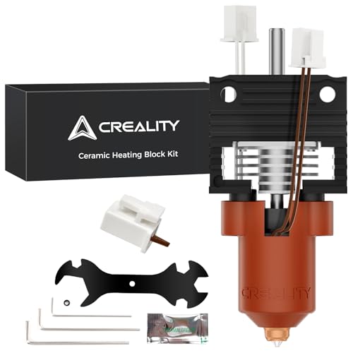 Creality 2025 K1 SE/K1C/K1/K1 Max Hotend Kit, Official Upgrade Ceramic Heating Block Kit, Terminal with Buckle New Version, Unicorn Quick Swap Nozzle, High Flow Heat for Creality K1 Series 3D Printers - style: K1/K1 Max/K1C/K1 SE