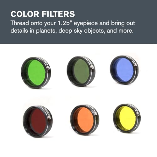 Celestron Eyepiece, Barlow & Filter Telescope Accessory Kit – 1.25" Barrel