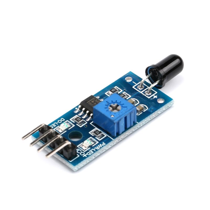 10Pcs Infrared Obstacle Avoidance Sensor Module, IR Proximity Detection Board with Adjustable Sensitivity, Digital Output, 3.3V–5V for arduino, ESP8266, for Raspberry Pi