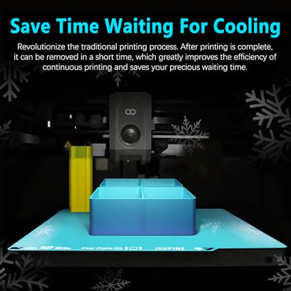 Cool Plate for Elegoo Centauri Carbon/Centauri Carbon 2 Build Plate No Heating Texture PEI Sheet 260X271mm Double Sided PLA Plate Strong Viscosity Cold Plate for Elegoo CC/CC2 3D Printer Platforms - size: 260x276mm (for Elegoo cc)