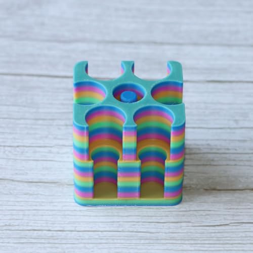 PIAOLGYI Holder for 3ml Vials or Cartridge,3ml Cartridge Holder with Purging Station - color: Colorful