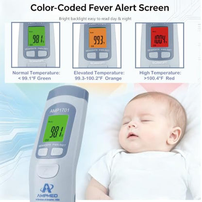 Medical Grade No-Touch Forehead Thermometer - color: Serenity