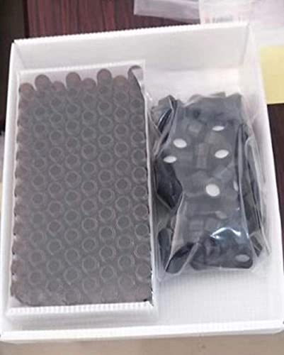 Pack of 100 Glass Vials with Black Phenolic Screw Caps (4ml, Brown) - color: Brown, size: 4ml