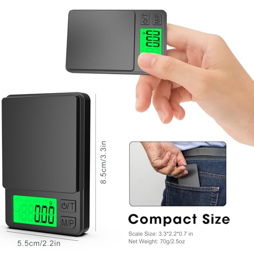 Mik-Nana Pocket Scale, 1000g x 0.01g Precision Gram Scale