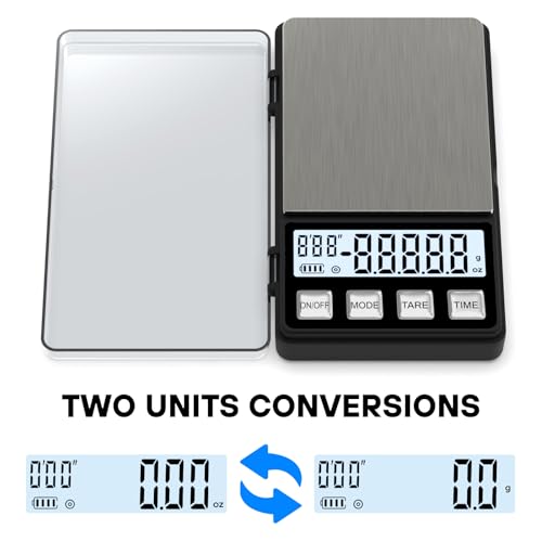 WEIGHTMAN Espresso Scale with Timer 1000g x 0.1g, Small Thin Coffee Scale - color: Black