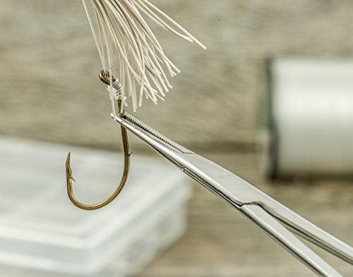 SE 5-Inch Stainless Steel Straight Forceps - Self-Locking, Serrated Tip for Precision Grip and Clamping - Perfect for Crafting, Fishing Tasks, Jewelry Making, and More! -650FS - size: 5", style: Straight