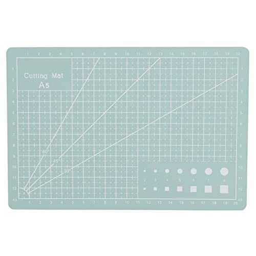 Generic A5 Cutting Mat, Self Healing PVC Grid Lines Board for Paper Leather Fabric, with Anti Skid Design to Protect Work Surface