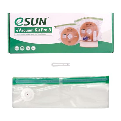 eSUN 3D Printing Filament Vacuum Storage Bag, Spool Storage Sealing Bags Dust Proof Humidity Resistant for Keeping Filament Dry, 5 Vaccum Bags Only - color: 5 Vaccum Bags Only