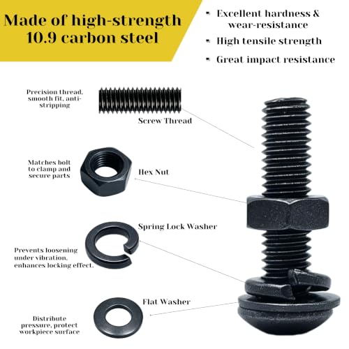 2240PCS M2M3M4M5 Metric Hex Socket Button Head Screws Assortment Kit