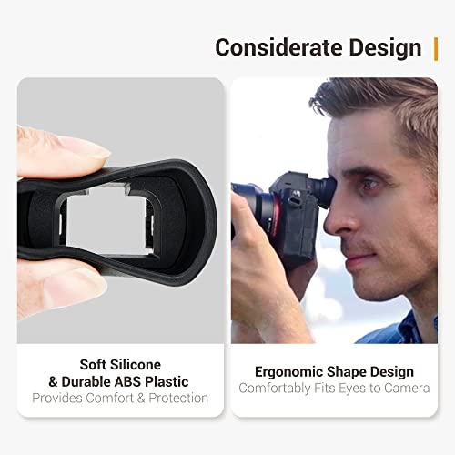 Kiwifotos FDA-EP18 Viewfinder Eyecup Eyepiece for Sony A7 A7II A7III A7R IV - size: Sony FDA-EP18 Replacement