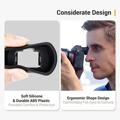 Kiwifotos FDA-EP18 Viewfinder Eyecup Eyepiece for Sony A7 A7II A7III A7R IV - size: Sony FDA-EP18 Replacement