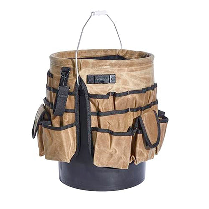 Readywares Tool Bucket Organizer | Waxed Canvas 5 Gallon Bucket Organizer