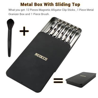 Model Painting Stand Base, 12PCS Bendable Alligator Clip Sticks and Brush Set Modeling Tools for Airbrush Spray Gundam Model Hobby Holder