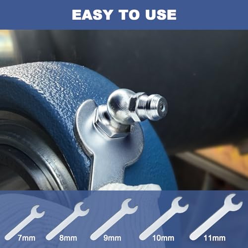 255PCS Grease Fittings Assortment,SAE & Metric Grease Zerk Fittings