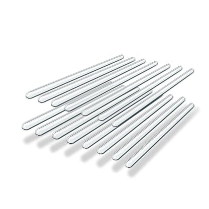 15 Pack Thin Glass Stirring Rods, 5mm x 8 Inch, Borosilicate Lab Rods - size: 8 inch 5 mm