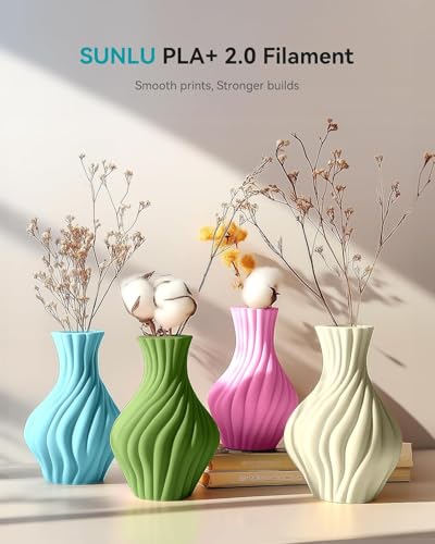 SUNLU PLA+ 2.0 Filament 1.75mm, 250g Spool Bundle, 3D Printer Filament - color: Pla Bundle-250gx8-2230102